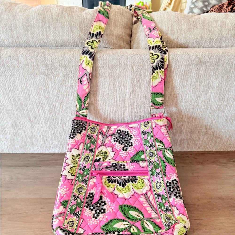 RETIRED Vera Bradley Priscilla Pink (2012) Hipster Crossbody
